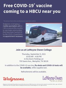 LeMoyne Owen College WAG COVID19 HBCU Bus Tour Flyer v2